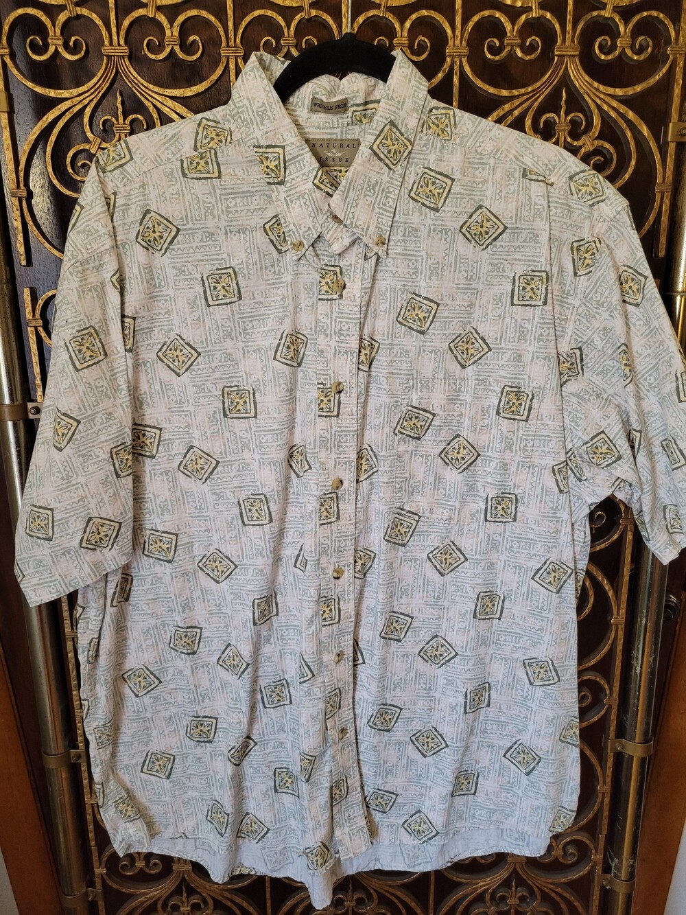 90s Natural Issue XL Button Down Shirt Short Sleeve